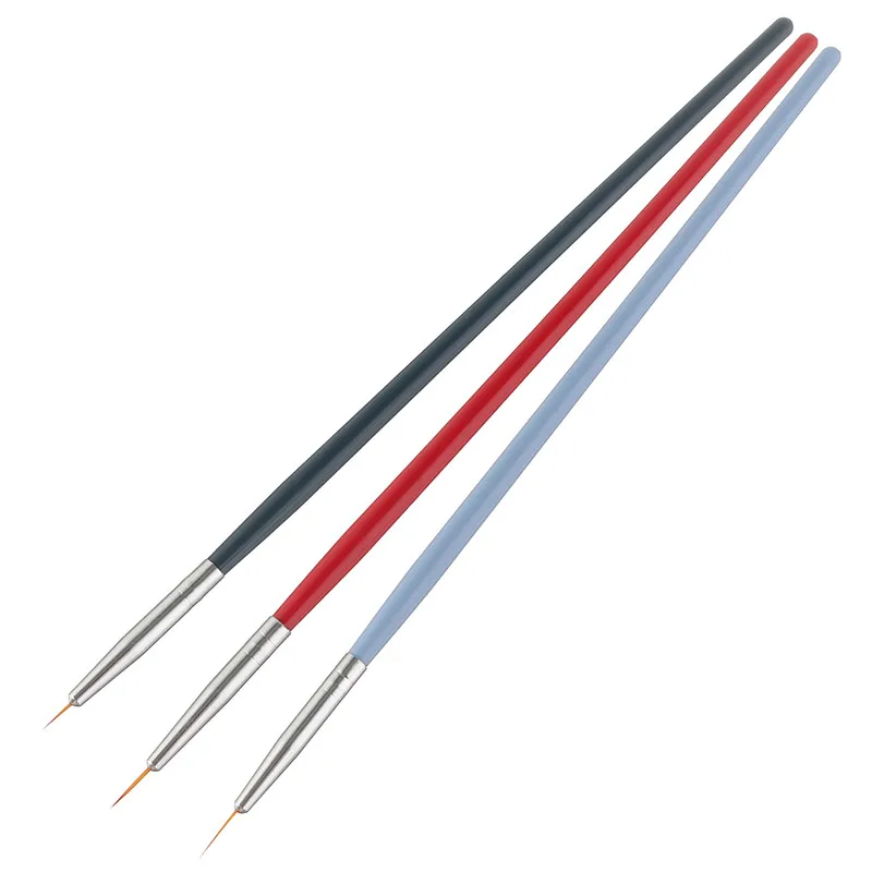 

3Pcs Set UV Gel Liner Brush Set Painting Acrylic Pen Nail Art Tools