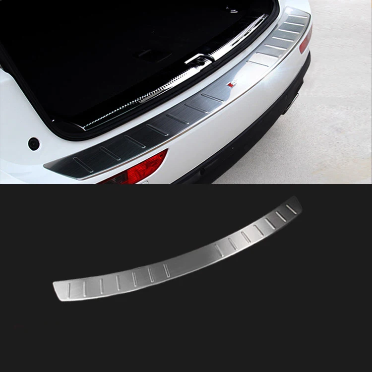 

Stainless Steel Rear Bumper Door Sill Protector Plate Cover Trim 1 Piece Fit For Audi Q5 2010 2011 2012 2013 2014 2015