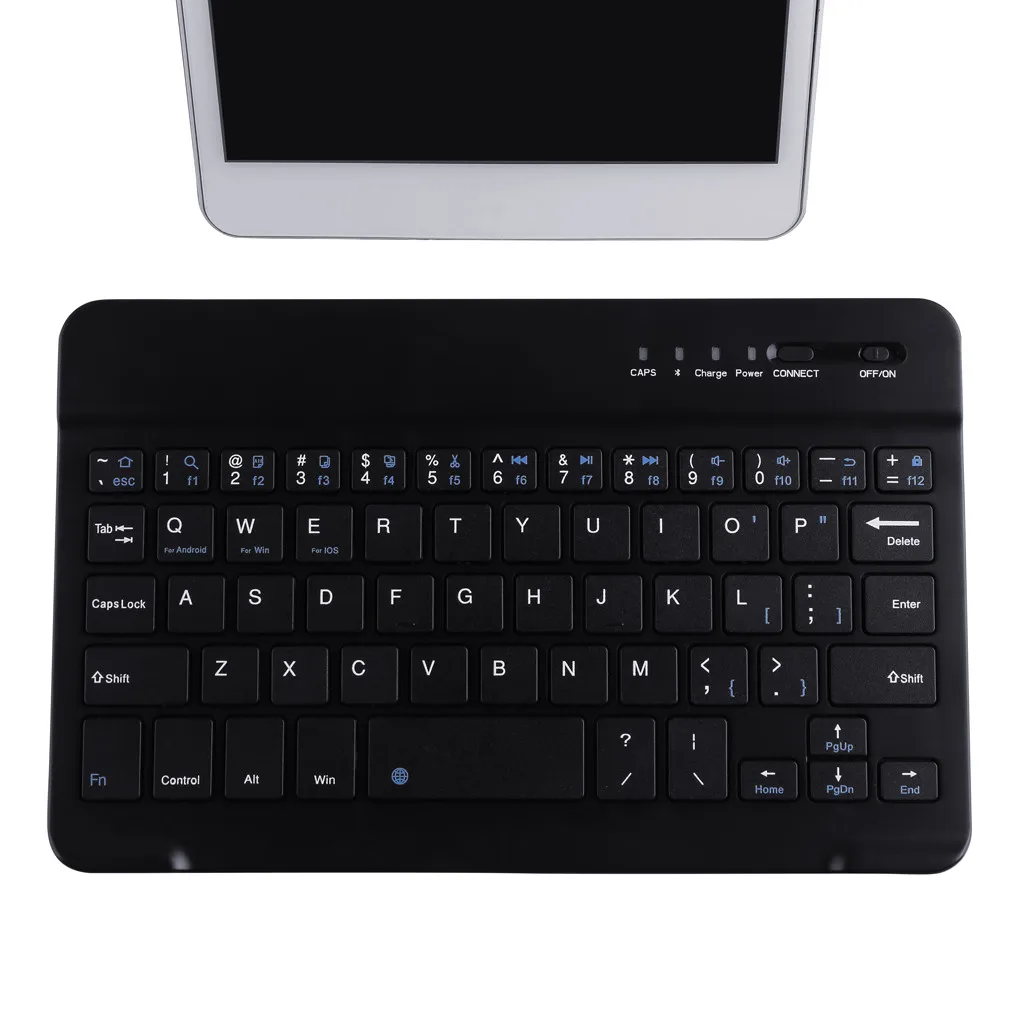 Портативная Bluetooth клавиатура мини 7 дюймов Беспроводная клавиатура для ноутбука планшета смартфона Bluetooth клавиатура Android IOS 527#2