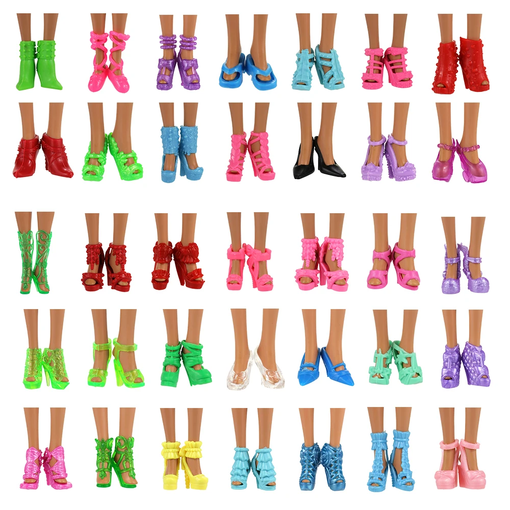 New Doll Furniture 20 Pieces Hangers Doll Accessories Shoes Shelf For Barbie Accessories Dollhouse Furniture Best Gift For Girl