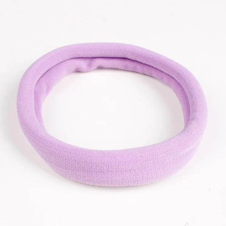 1PC Hair Rope For Girls Color Macaron Hair Ring High Elastic Seamless Super Thick Hair Band Hair Rope Hairline G0409
