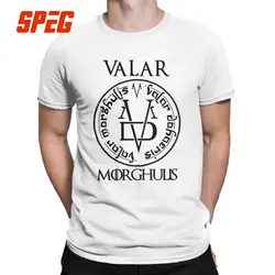 Игра престолов Графический Футболка Ария Старк Валар моргулис Для мужчин футболки Винтаж Рубашка с короткими рукавами футболки с круглым