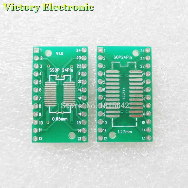 20 шт./лот SOP24 SSOP24 TSSOP24 к DIP24 PCB SMD DIP/переходная пластина шаг 0,65/1,27 мм печатная плата