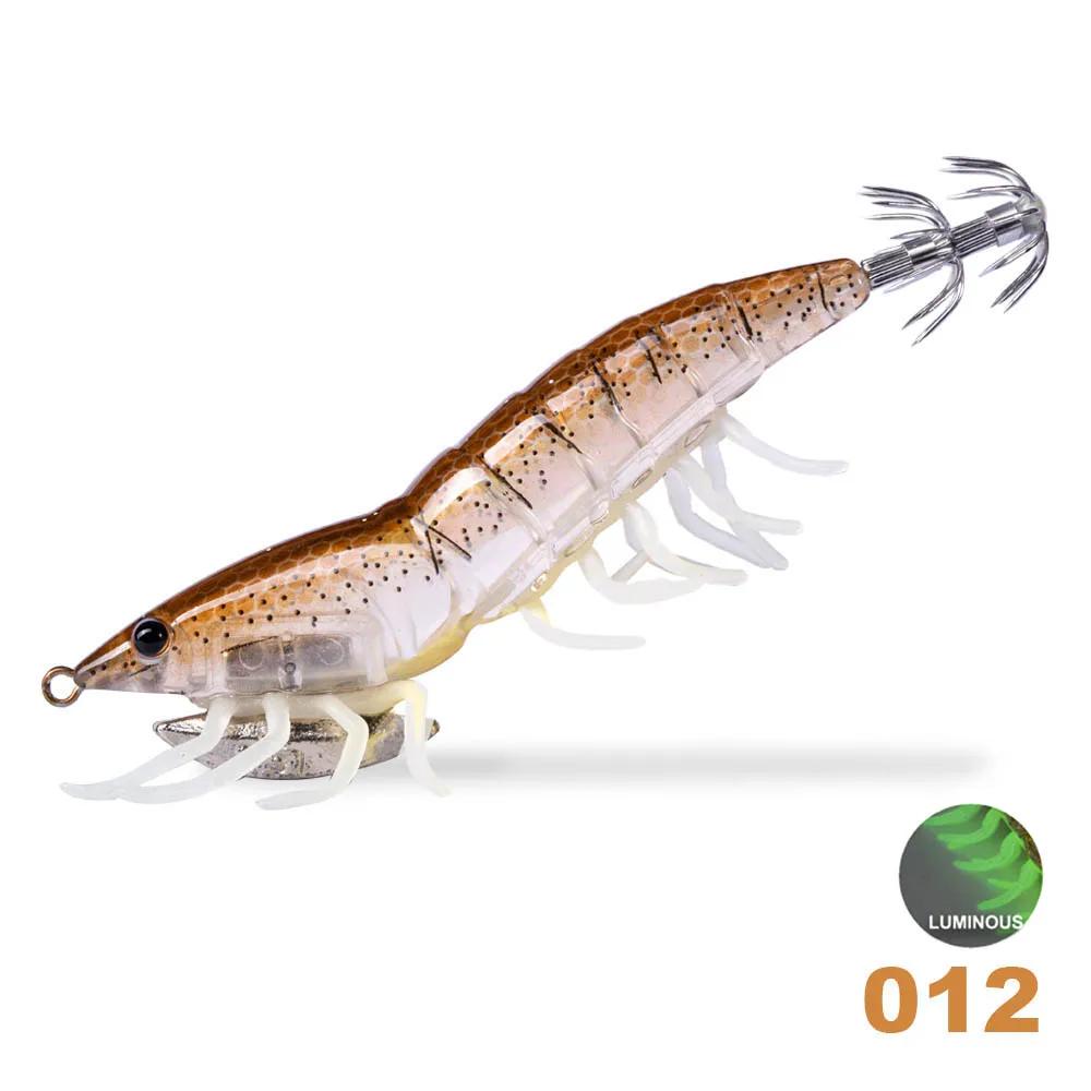 Buy Lifelike 2019 wooden shrimp octopus lure 115mm 20g
