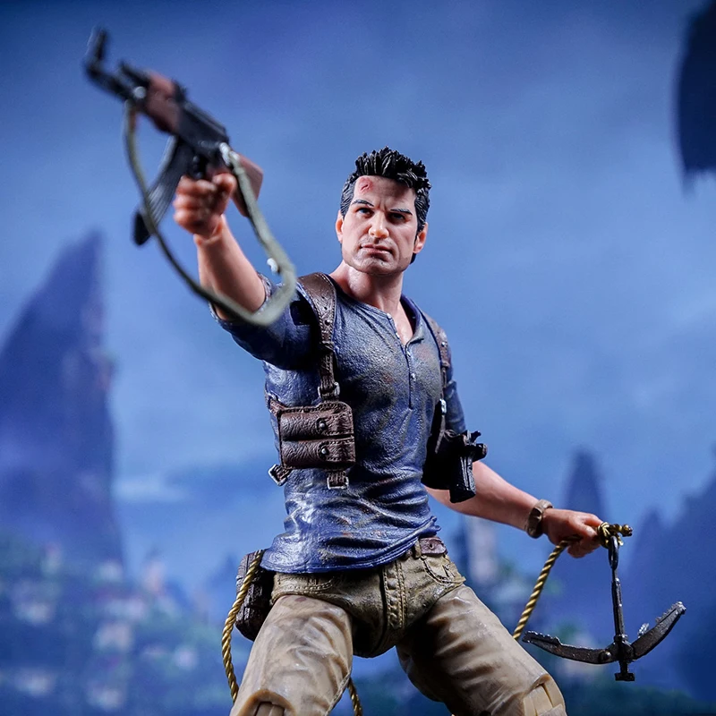 18cm HOT Figma Nathan Drake Nolan North Nate game Uncharted 4 A thief's