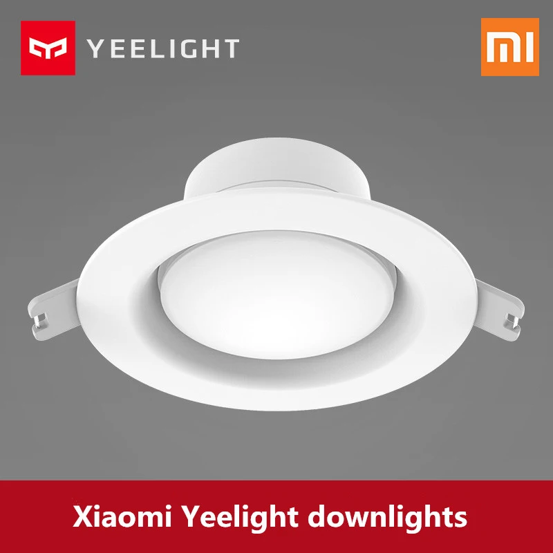 

Original xiaomi mijia yeelight led downlight Warm Yellow Cold white Round LED Ceiling Recessed Light Not xiaomi smart home light