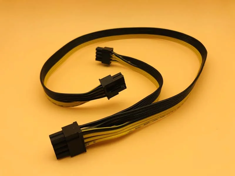 8Pin to 8Pin(6+2) Graphics Video Card Power Cable Dual Port Connector 8p to 8p Cable 18AWG Wire Adapter for PC BTC Mining