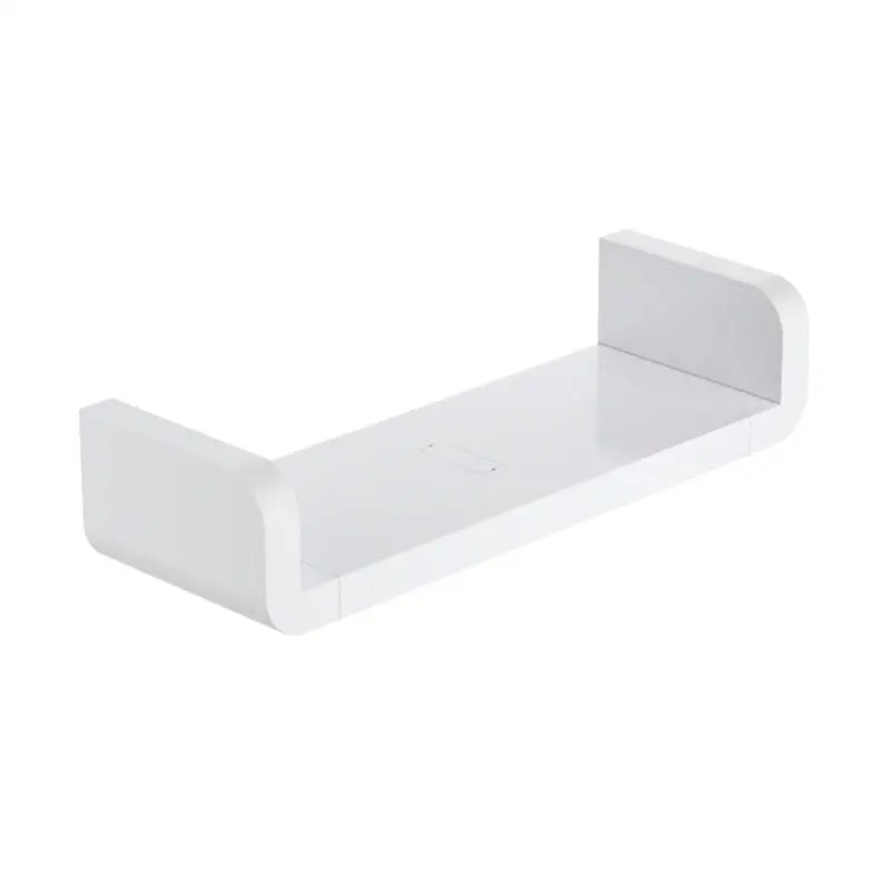 1 قطعة الحمام المنظم البلاستيك لاصق الحفر شحن منظم رف مطبخ شامبو حامل الرف ل فندق المنزل