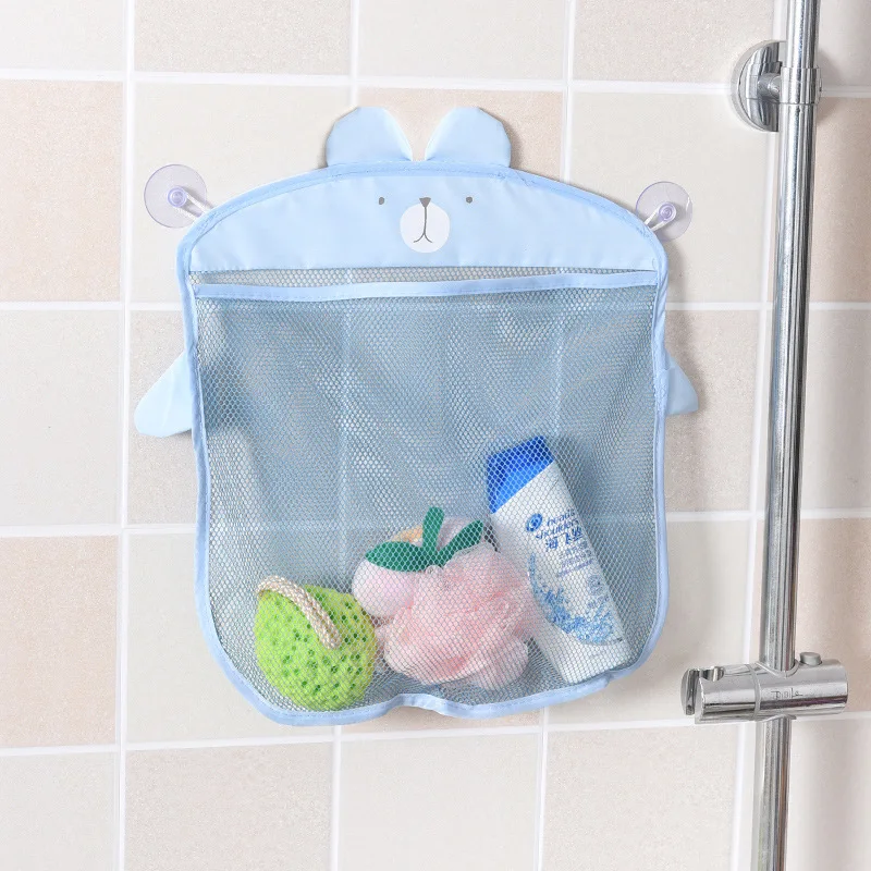 

Baby bathroom mesh bag for bath toys bag kids basket for toys net cartoon animal shapes waterproof cloth sand toys beach storage
