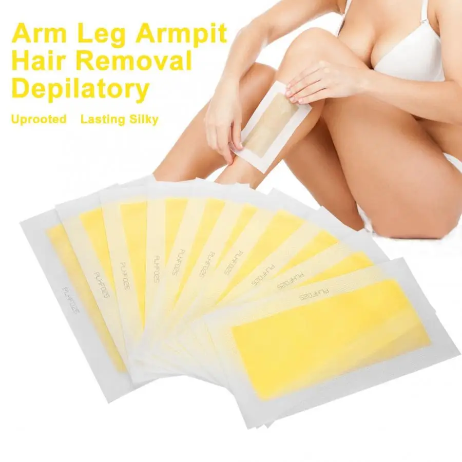 

Epilator 10 Sheets/ Bag Arm Leg Armpit Fast Hair Removal Strips Depilatory Waxing Paper Wax Beans Hair Removal Cream