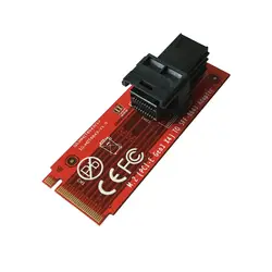 IOCREST M2 (PCIe Gen x4), чтобы SFF-8643 адаптер разъем подключения NVME U.2 (SFF-8639) SSD Gen3/4 UEFI WIN10