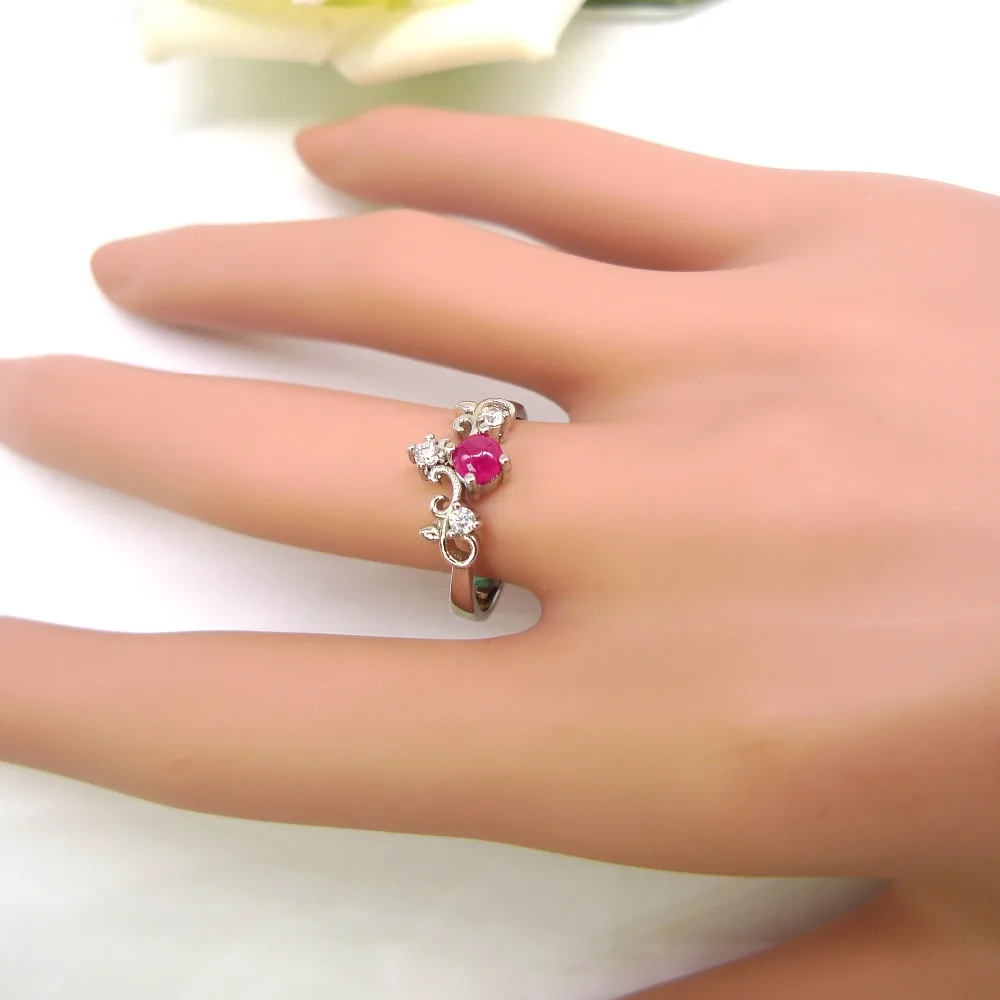 ruby ring natural real ruby 