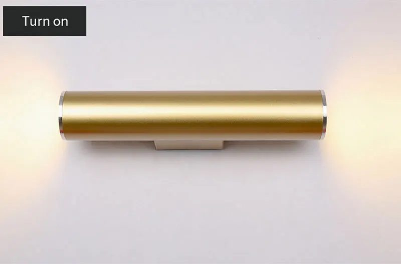 Northern Europe Wall Light Gold Tube Design Wall Lights LED Creative Gold Wall Lamp Loft Bedroom Corridor Bar Coffee Shop Light (10)