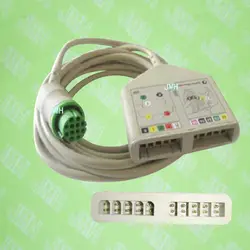 Совместимость с 12 pin datex-ohmeda s/5 электрокардиограф multi-link 10-ведущий магистральный кабель, AHA или iec
