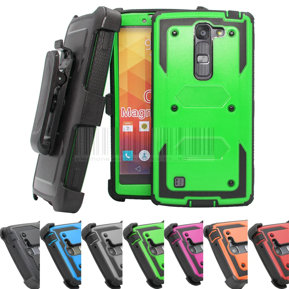 

Heavy Duty Hybird Rugged Hard Case Belt Clip Holster Case Cover For LG G4C/G4 Mini/Magna C90/Volt 2 LS751 H522Y H502f H500F H525