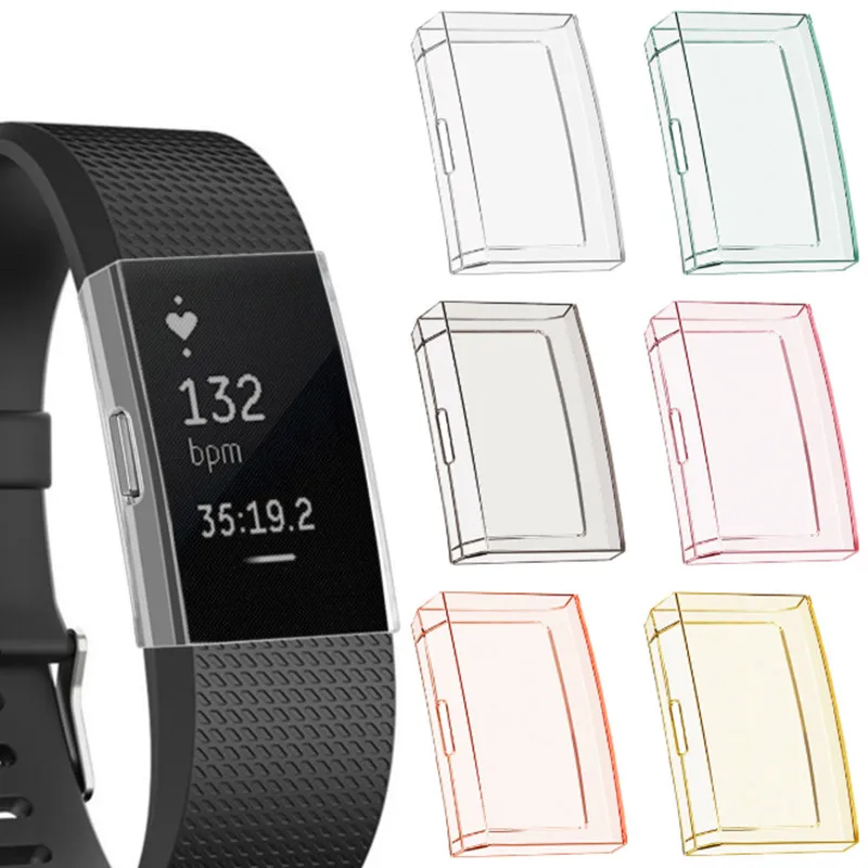 Outdoor Sports 1Pcs Ultrathin Soft TPU Full Protective Case Cover For Fitbit Charge 2 Wristband For Wrist Support Accessories
