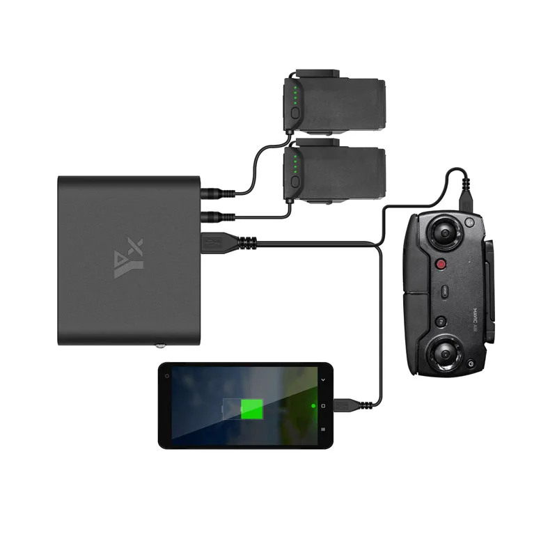 

Drone Battery Charger Mobile Power Energy storage Bank usb port Remote Controller phone tablet Charging For DJI mavic air Drone