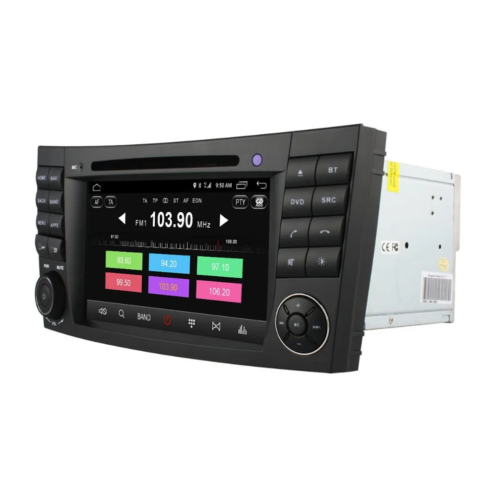 Vehicel 2 din автомобильный радиоприемник gps Android 6 0 автомобиль DVD Navi для Mercedes E Class W211 W209