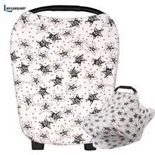Грудное вскармливание крышка ребенка балдахин на автолюльку кормящих шарф милый звезда хлопок покрывало для магазиннной тележки и коляска зонтик крышки
