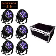 TIPTOP 6в1 зарядный чехол 6X18 Вт перезаряжаемая Беспроводная DMX с питанием от батареи может 2,4 г водонепроницаемый светодиодный сценический свет
