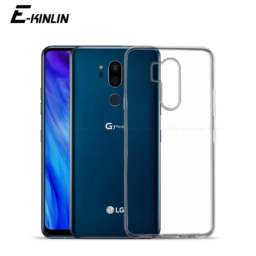 Прозрачный мягкий силиконовый чехол для телефона LG Q8 Q7 Q6 Q6a G8S G8X G7 G6 V60 V50 V50S V40 V35 V30