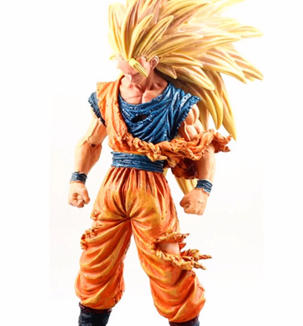 Figurine Dragon Ball Z Super Saiyan Son Goku 3 figurines en PVC à