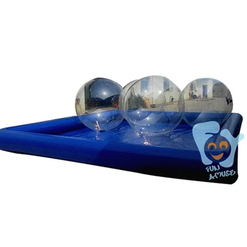 

6m by 8m Inflatable Walking Ball with 4pcs Water Walking Ball 1pc Air Pump