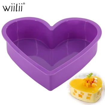 

3D Silicone Molds Large Capacity For Cheese Cakes Mousse Chiffon Brownies Pan