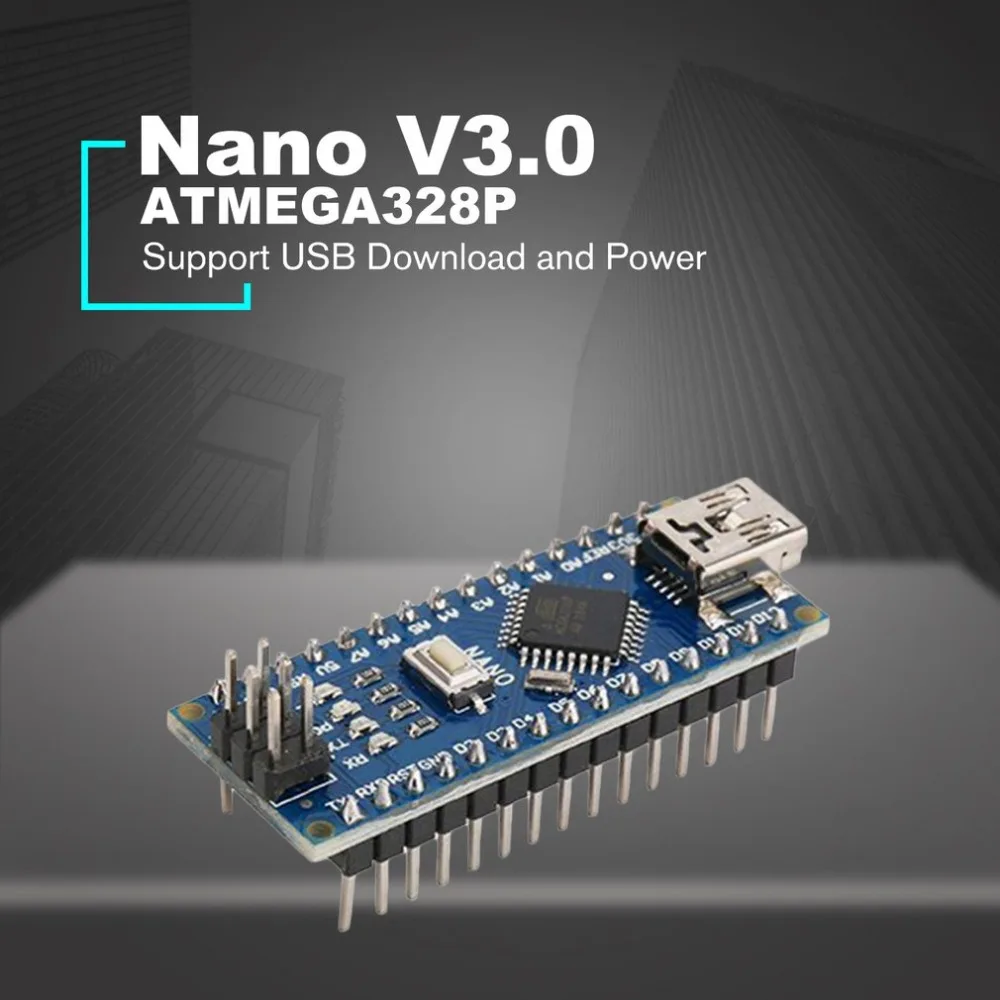 Мини-usb с Загрузчиком совместимый для Arduino Nano V3.0 контроллер CH340 USB драйвер 16 МГц