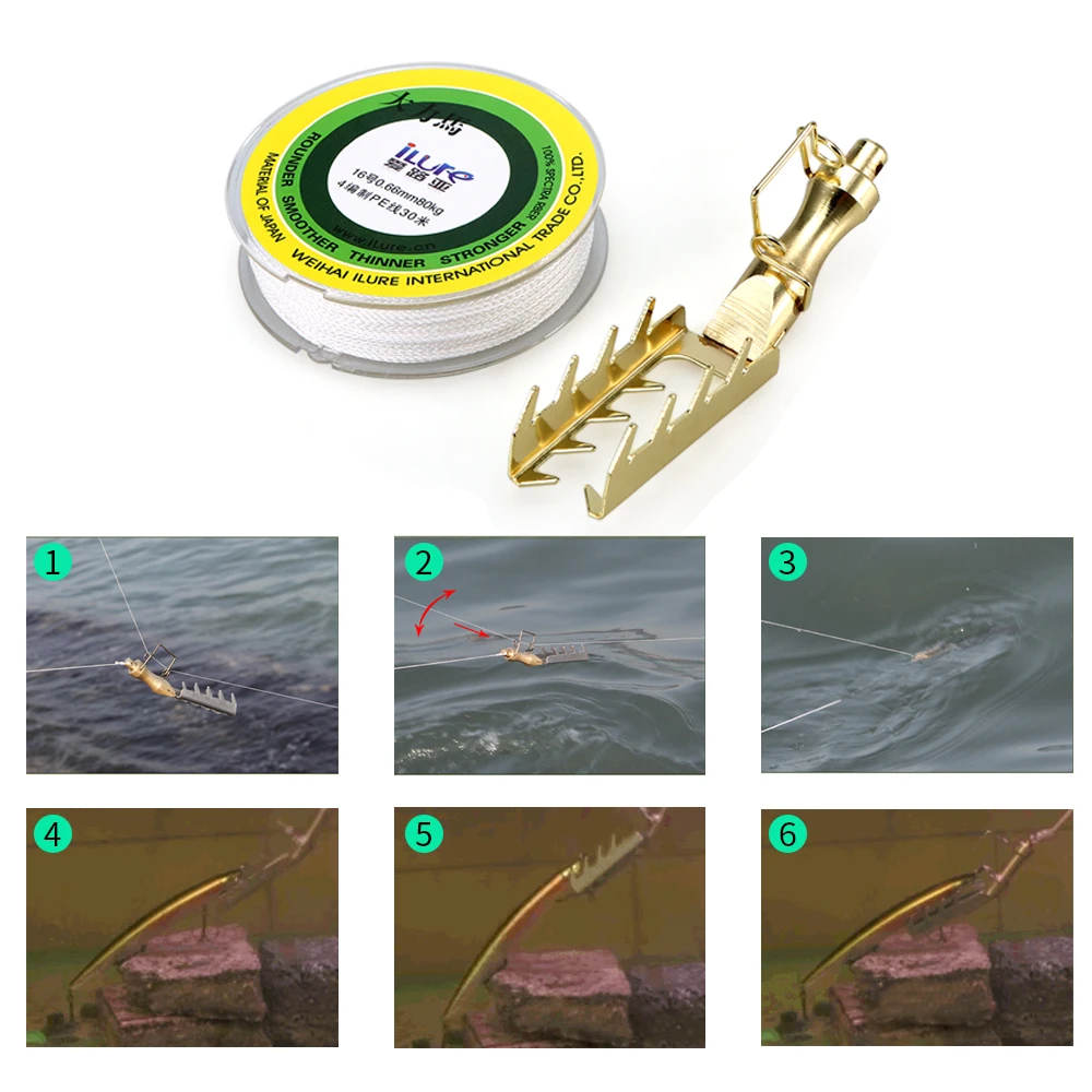 Ilure Fishing Tackle Tools Stainless Steel Retriever Rescue Lure Seeker  Fishing Line 30m 4 Braid Lure Saver - Fishing Lures - AliExpress