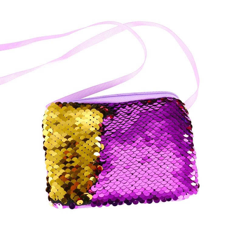 

Sequins lanyard bag girls purse children creative diagonal shoulder bag children love sequins mini purse explosion models