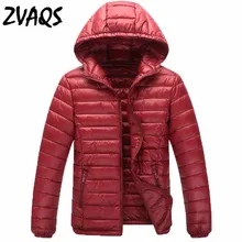 ZVAQS Зимняя парка мужская теплая куртка Верхняя одежда с капюшоном свободная Jaqueta Masculina Acolchoada плюс XL-6XL черные куртки CJ104