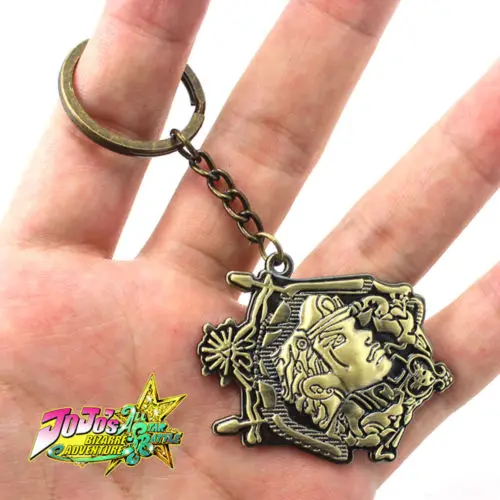 

Anime JOJO JoJo's Bizarre Adventure Jotaro Kujo Dio BRANDO Metal Handmade Pendant Keychain Keyring Ornament Collection Gift