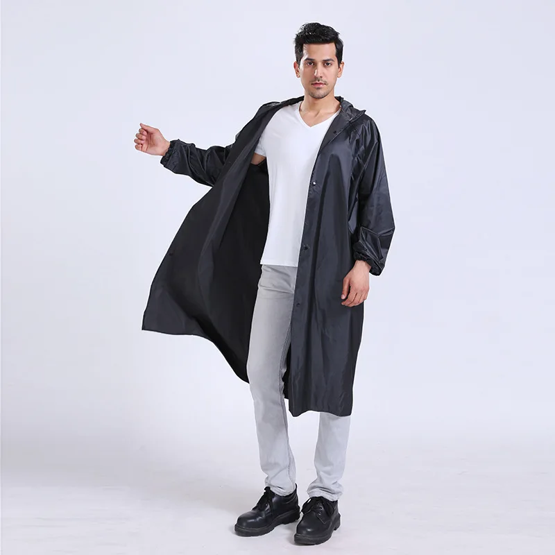 

Oxford cloth pvc outdoor adult safety reflective conjoined raincoat fashion rainproof windproof quality equivalent to Huawei