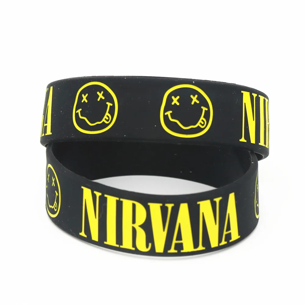 Силиконовые браслеты LUKENI NIRVANA 1 шт. черные широкие силиконовые и для любителей