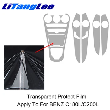 

Litanglee For MERCEDES W205 C180L 2014-2018 Central Console Transpare Protective Sticker Car Styling Refit Car Interior