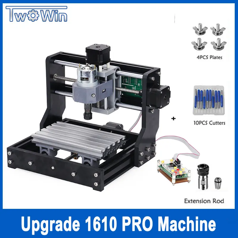 

CNC 1610 Pro 3 Axis pcb Milling machine,GRBL control Diy mini cnc machine,Wood Router laser engraving,with offline controller