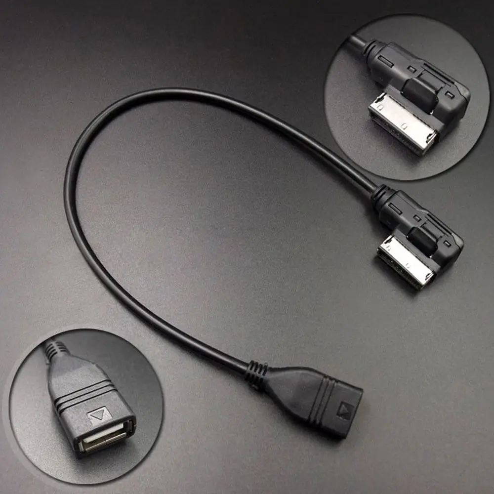 1 шт. MDI MMI AMI к USB Женский аудио AUX кабель адаптер для AUDI A3/A4/A5/A6L/Q5 VW Tiguan/GTI шнур|Кабели