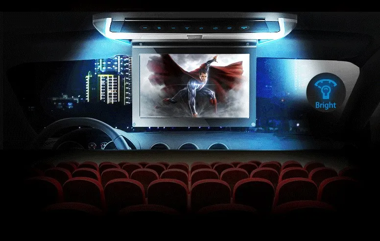 Top 10" Flip Down Car DVD Car Roof DVD Roof Monitor Car DVD with Built-in HDMI Port & Sleek/Elegant Touch Panel Design 5