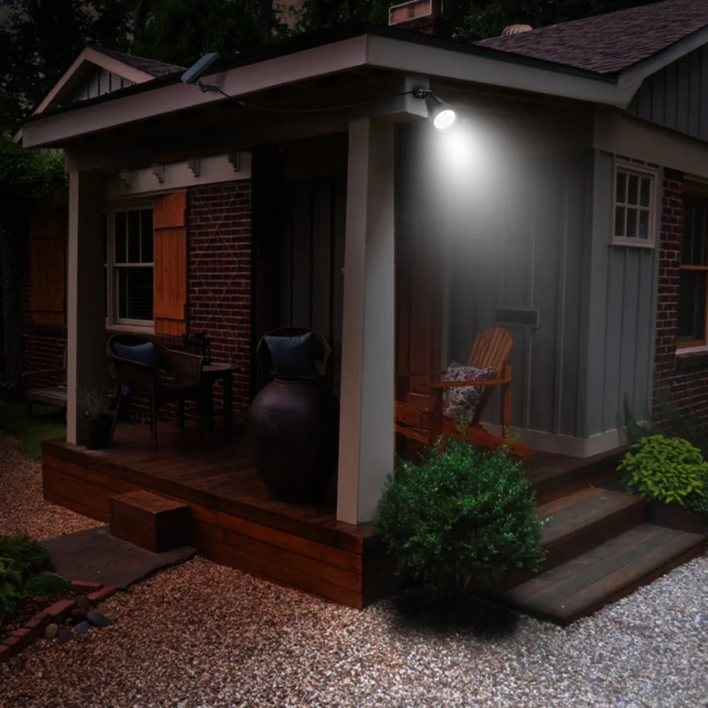 KHLITEC 4 LED Solar Spotlights Waterproof Outdoor Garden Wall Lights6