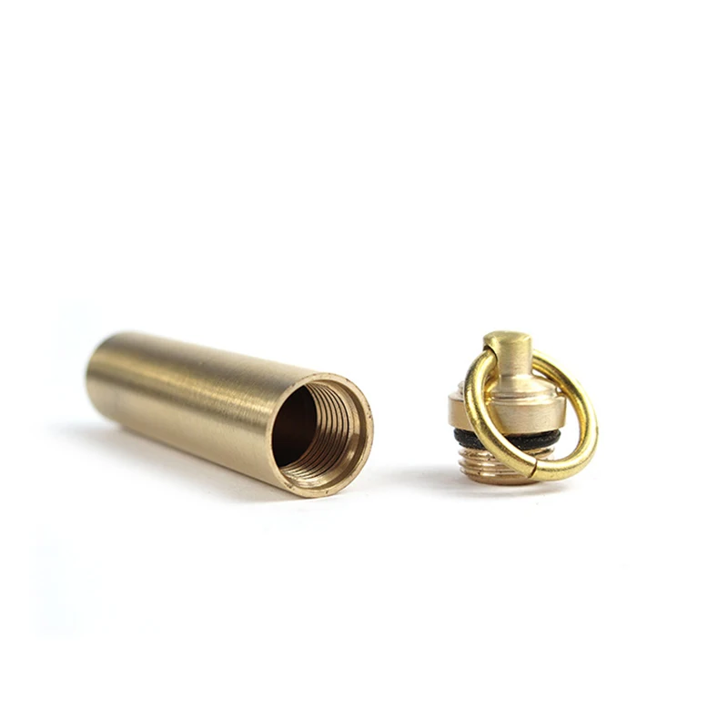 Bouteille étanche Capsule – Porte-pilules Hermétique, Boîte Sèche Aluminium (neuf)
