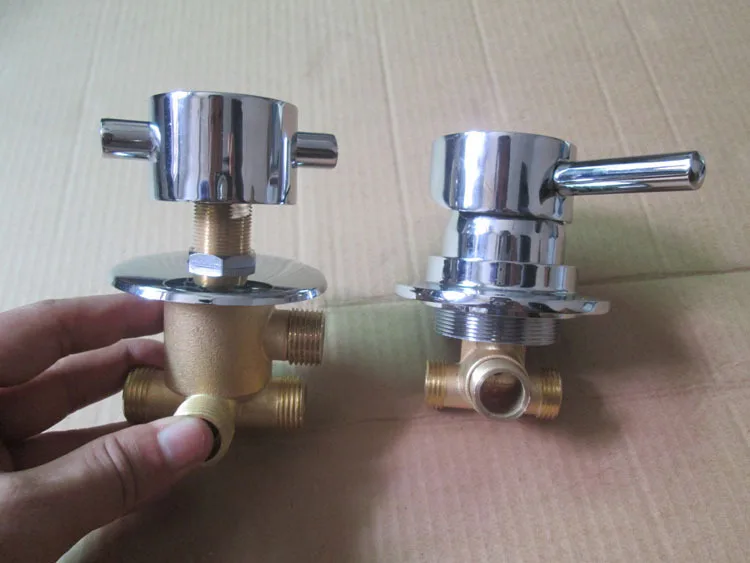 2PCS=1 SET brass shower room mixer faucet separate, 3/4/5 way water