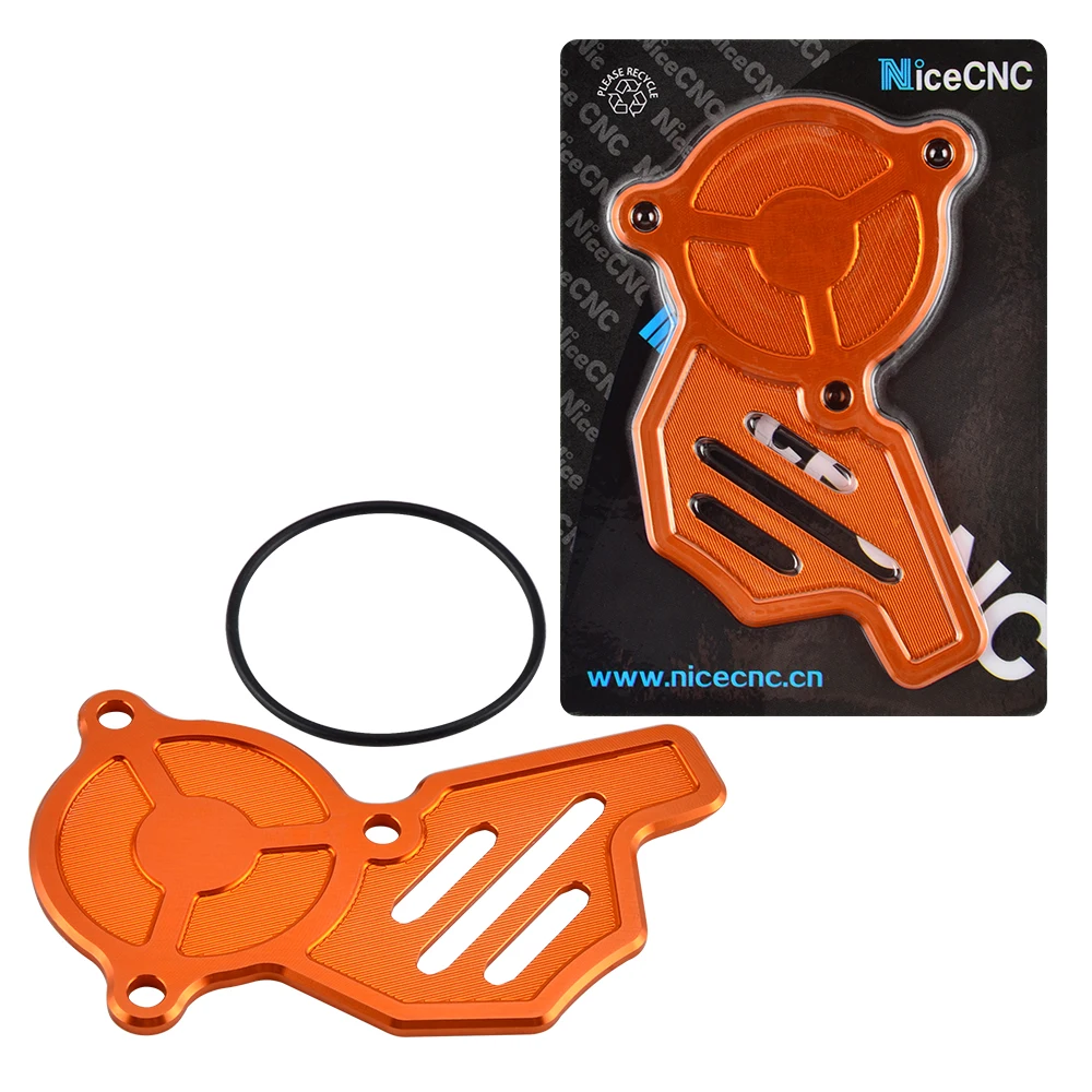 NICECNC CNC Заготовка Левая крышка масляного насоса защита для KTM 450 500 SXF SX F XCF XC EXCF EXC
