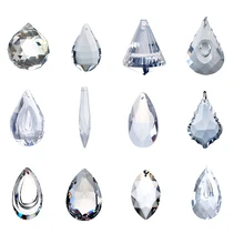 Suncatcher Hanging Sector Crystal Rainbow Prisms Feng Shui Pendants Lamp Crystal Accessories Door Window Garden Ornaments