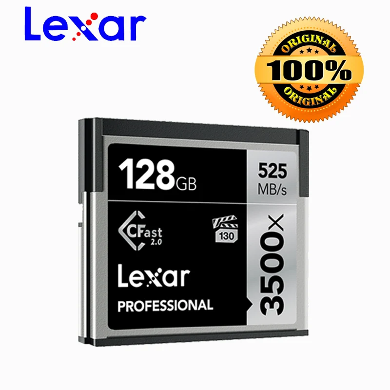 Оригинальные оригинальные карты памяти Lexar 3500X sd карта 64 Гб Cfast 2 0 CF 128 Высокая