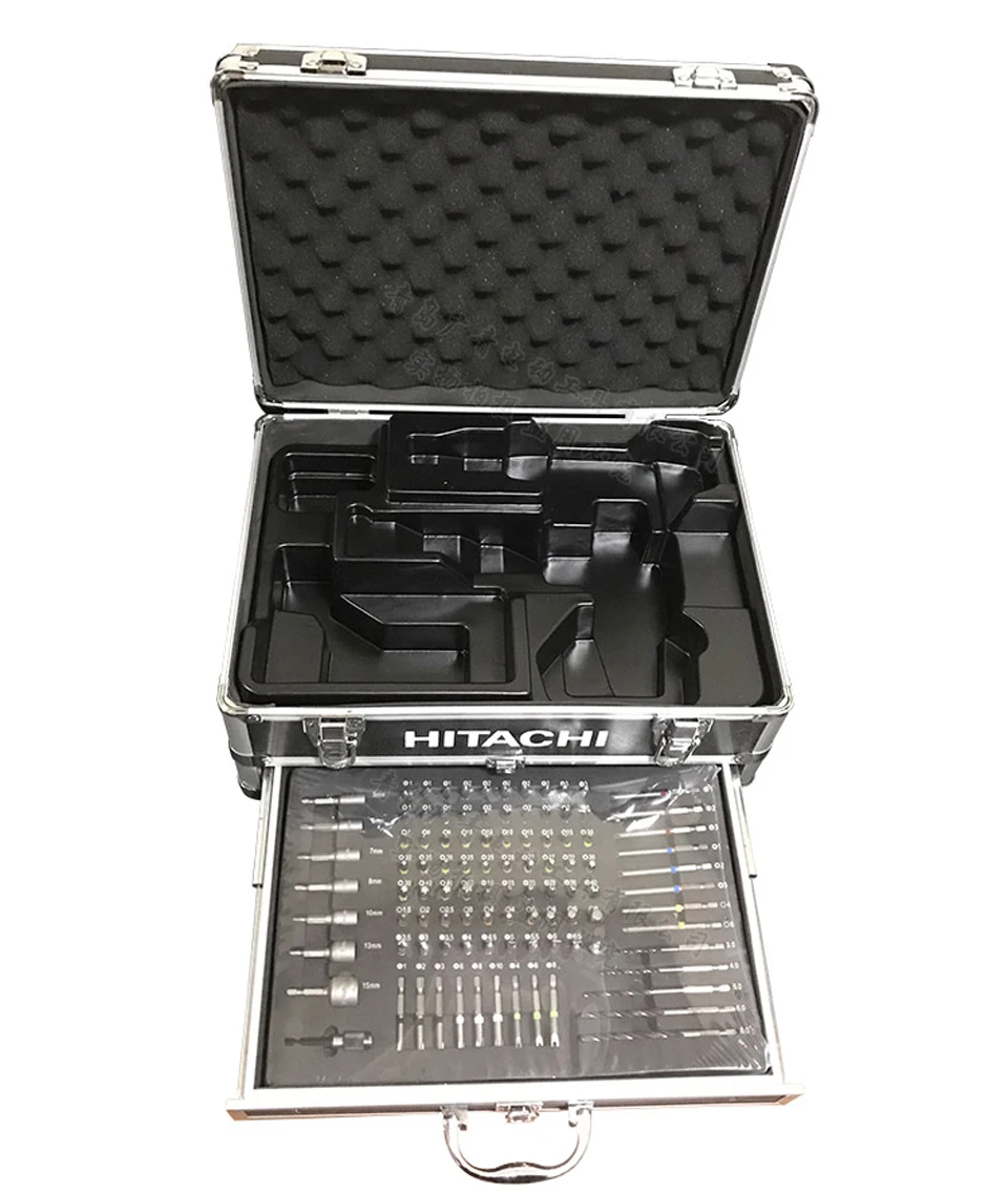 Japan HITACHI Charging Drill Bits Tool Kit with 100 PCS Sets Electric Impact Driver Sleeve Power