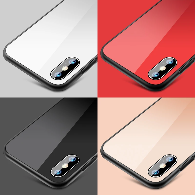 Для iphone 8 Стекло чехол для 6 7 Plus X роскошный защитный стекло Cove|Чехлы-накладки| |