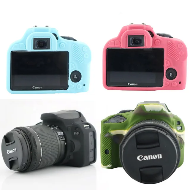 

Free tracking Soft Silicone Rubber 100D Camera Protective Body Cover Case Skin For canon 100D Camera Bag