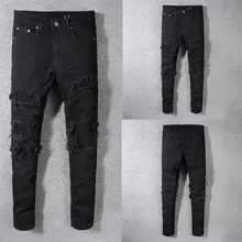 2019 New Style New Men Jeans,Blue Color High Quality Patchwork Casual Pants Slim Fit Brand Streetwear Stretch Biker Jeans Men 2019 New Style New Men Jeans,Blue Color High Quality Patchwork Casual Pants Slim Fit Brand Streetwear Stretch Biker Jeans Men
