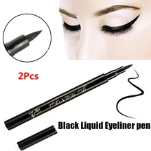 2 шт. Женская мода ручка жидкая подводка для глаз водостойкая черная супер подводка для глаз